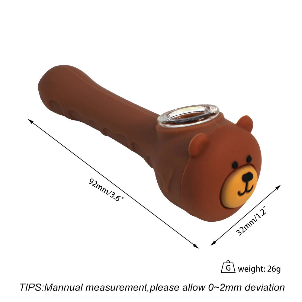 Bear Faced Fictional Hand Pipe