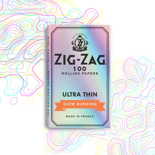 Zig Zag Silver Ultra thin Slow Burning Rolling Paper 1 1/2